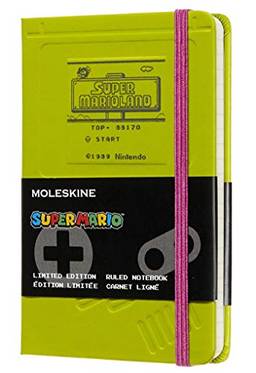 Moleskine Ltd. Edition Notebook, Super Mario, Game Boy / Green, Pocket, Ruled Hard Cover (3.5 x 5.5)