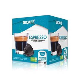 Cápsulas de Café Espresso Bicafe, Compatível com Dolce Gusto, Contém 16 Cápsulas