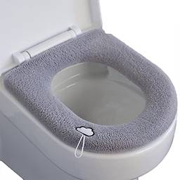 yeacher Engrossar a tampa do assento do vaso sanitário Almofada do banheiro Almofada do assento do toalete Almofada do aquecedor Almofada macia do banheiro lavável