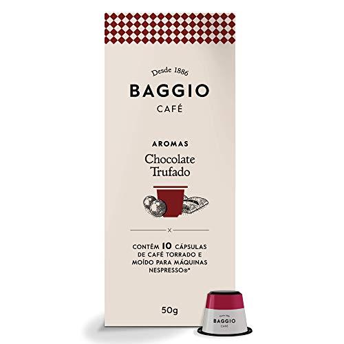Cápsulas de Café Aroma Chocolate Trufado Baggio Café, compatível com Nespresso, contém 10 cápsulas