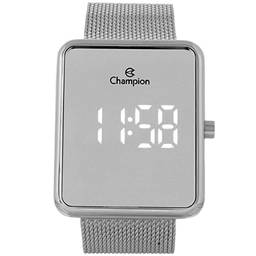 Relógio Champion Feminino Ref: Ch40080s LED Espelhado Prateado
