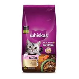 Ração Whiskas Melhor Por Natureza Salmão Gatos Adultos 2,7 kg
