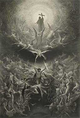 O Triunfo do Cristianismo Sobre o Paganismo (1880) de Gustave Doré - 50x73 - Tela Canvas Para Quadro
