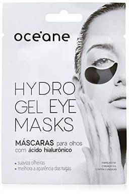Máscara Hidrogel para Olhos, Hydrogel Eye Masks, Hialurônico, Océane, Océane, Preto