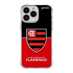 Capa Anti Impacto Slim iPhone 13 Pro Max Flamengo Escudo Rubro-Negro