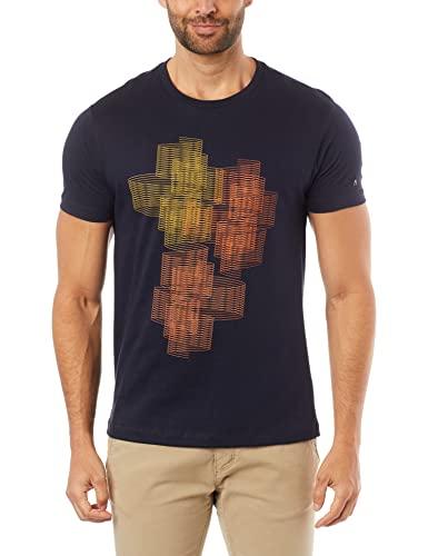 Camiseta Estampa Spiral (Pa),Masculino,Azul,GG