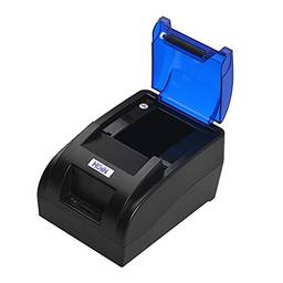 Domary Impressora de recibos térmica USB portátil 58 mm Nota Fiscal Suporte para impressão com fio Gaveta de dinheiro compatível com ESC / POS para sistemas Windows / Linux / Android para lojas de supermercados