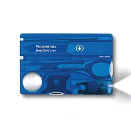 Swiss Card Victorinox Lite, Azul Translúcido, 13 funções