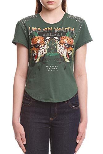 Colcci Fun Camiseta Estampada: Urban Youth Rock Is My Nature, 10, Verde Bryant