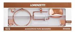 Kit 5 PeçAs Rose Gold 2000 F24 Rg: AcessóRios Para Banheiro, Lorenzetti
