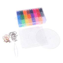 Supvox 1 conjunto de 24 cores de contas de fusível Perler Kits de contas feitas à mão para projetos de arte de artesanato faça você mesmo