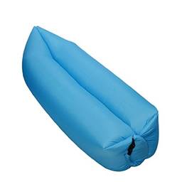 MKBB Loja Cadeira de ar inflável impermeável portátil para uso interno ou externo (azul)