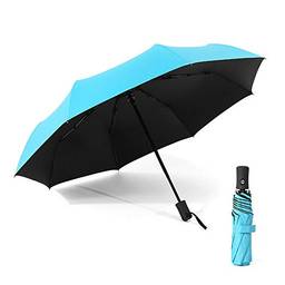 yeacher Guarda-chuva automático de abrir/fechar Guarda-chuva compacto de Sun & Rain Guarda-chuva portátil de viagem Guarda-chuva à prova de sol Guarda-chuva à prova de vento