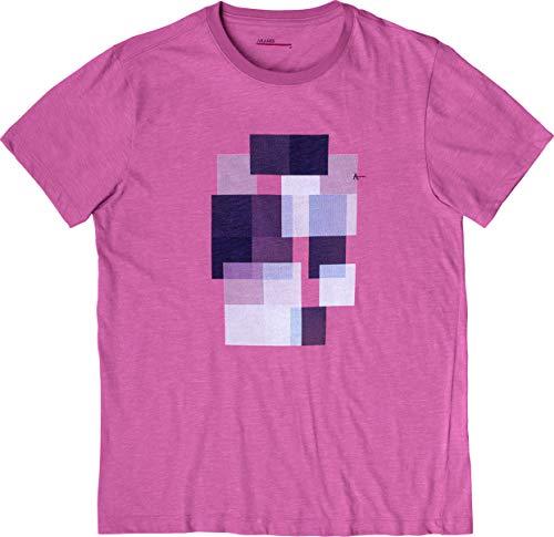 Camiseta Texturizada Quadriculados, Aramis, Masculino, Rose, GG