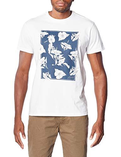 Camiseta Camiseta Estampada Hibisco 3D Pica Pau, Reserva, Masculino, Branco, M