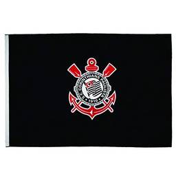 Bandeira Oficial Corinthians 2 Panos - 0,90 X 1,30m