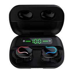 Fone De Ouvido Bluetooth 4Leader Gamer Display Sem Fio À Prova D’água Esportivo Baixa Latência Bateria Longa Duração Com Redução De Ruídos