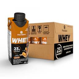 Pack de Whey Zero Lactose Amendoim 23g Piracanjuba 250ml - 12 Unidades