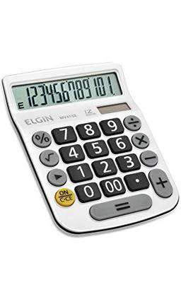 Calculadora Elgin Com 12 Dígitos Mv-4132 Branca, Elgin, 42Mv41320000, Branca