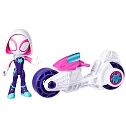 Boneco e Veículo Marvel Spidey and His Amazing Friends - Ghost-Spider com Motocicleta - F7461 - Hasbro