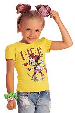 Camiseta Manga Curta, Meninas, Disney, Margarida, 6