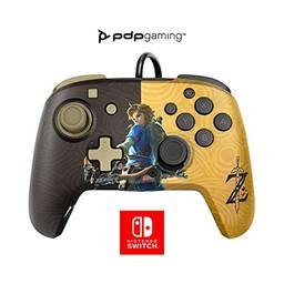 PDP Gaming Faceoff Deluxe + Audio Wired Controller: Hyrule Hero Link - Nintendo Switch;