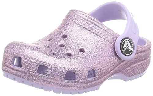 Sandália Classic Glitter, Crocs, Criança Unissex, Lavender, 25