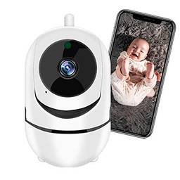 Câmera de Segurança WiFi XFTOPSE Monitoramento 360º 1080P HD Camera IP Sem Fio com Áudio Bidirecional, Detecção de Movimento, IR Visão Noturna, Baba Eletronica para Bebê, Animal de Estimação, Idoso