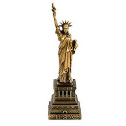 Estátua Artibetter 25 cm Estátua da liberdade estátua metal retrô decoração casa ornamento - bronze
