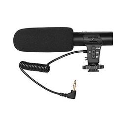 Câmera Gravação de Vídeo Microfone Supercardióide Pickup Mini Mic para Fotogr a Entrevista Vlogging para DSLR Câmera Filmadora