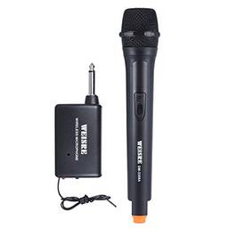 Microfone, Romacci Amplificador de voz de microfone unidirecional sem fio portátil para promoção de cerimônia de reunião de karaokê