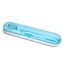 KKmoon Suporte portátil de escova de dentes UV Esterilizador Caixa de escova de dentes multifunções Desinfetadora UV Acessórios de banheiro Cuidados pessoais