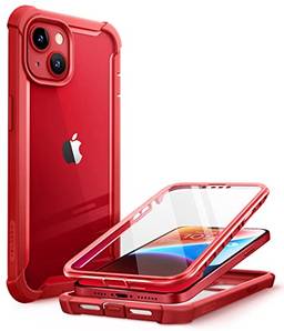 Capa i-Blason Ares para iPhone 13 6,1 Pol. (2021), capa com protetor de tela integrado (Vermelho)