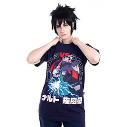 Camiseta Naruto Kakashi E Obito, Piticas, Unissex, Azul Marinho, 10