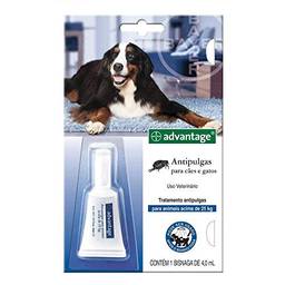 Antipulgas Advantage Bayer para Cães e Gatos acima de 25kg - 1 Bisnaga de 4,0 ml