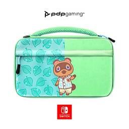 PDP Gaming Commuter Case with Carrying Handle & Removeable Shoulder Strap - Animal Crossing Tom Nook - Nintendo Switch