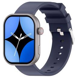 Haiz Relógio Inteligente Bluetooth My Watch 2 Pro com botão fitness SM84-Azul
