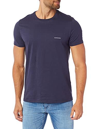 Camiseta,Logo básico,Calvin Klein,Masculino,Marinho,GG