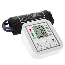KKmoon Monitor de pressão arterial portátil e doméstico tipo braçadeira esfigmomanômetro Display LCD de medição precisa