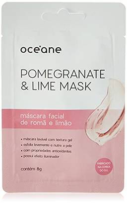 Máscara Facial Romã e Limão, Pomegranate & Lime Mask, Océane, Océane, Rosa