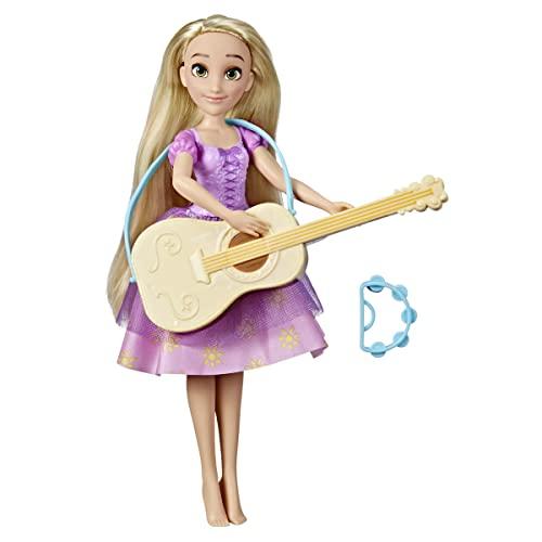 Boneca Disney Princesas Aventuras Diárias Rapunzel com Violão que Muda de Cor - F3391 - Hasbro