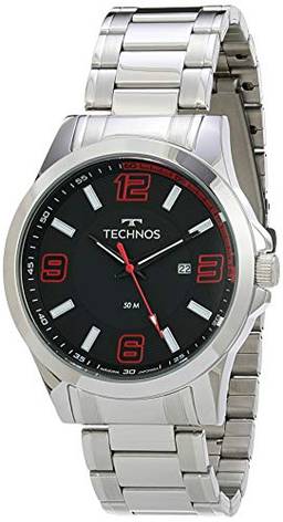 Relógio Technos, Pulseira de Aço Inoxidável, Masculino Prata 2115KLM/1R