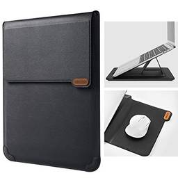 Capa para laptop de 13 polegadas com suporte ajustável, resistente a impactos e mouse pad para MacBook Pro de 13 polegadas e MacBook Air, XPS 13, Surface Book de 13,5 polegadas, 12,9 polegadas, preto, Nillkin