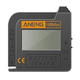 Andoer Testador de bateria 168MAX Testador de display digital Verificador de tensão da bateria Ferramenta de teste de capacidade da bateria Testador universal para verificação de bateria AAA AA