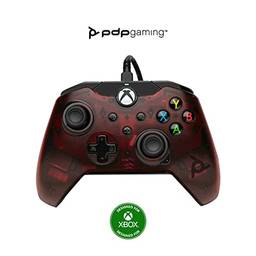 PDP Gaming Wired Controller: Crimson Red - Xbox Series X|S, Xbox One, Xbox, Windows 10, 049-012-NA-RD - Xbox Series X