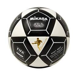 Mikasa Bola de futebol FT5A Goal Master, branca/preta, tamanho 5
