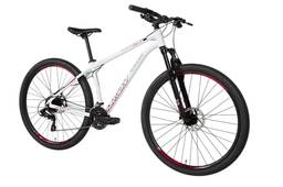 Bicicleta Caloi Vulcan HDS Branca | Suspensão Dianteira e Freio a Disco Hidráulico, Aro 29, Tamanho 13, 24 Velocidades