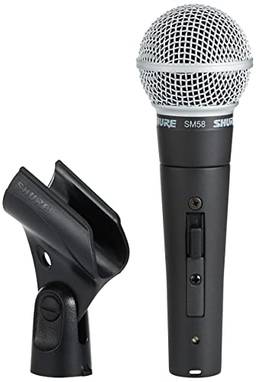 Shure SM58S Microfone de Mão Dinâmico Cardióide para Vocais
