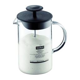Bodum Espumador de leite manual Latteo 1446-01US4, 236 ml, preto