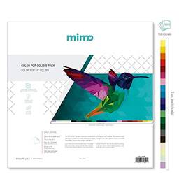 Papel Color Pop Kit Colibri Mimo - 30,5 x 30,5 cm - 180 gr - 100 unds